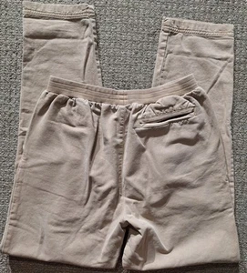 Crazy Shirts Hawaii Pants Mens L Brown Coffee Dyed Pull On Straight Cotton Twill - Picture 1 of 11