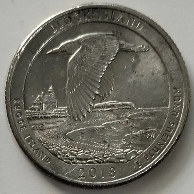 USA 2018 Quarter Dollar Commemorative coin - Block Island National Wildlife - Image 1 of 2