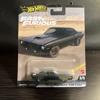 Литая модель автомобиля 2024 Hot Wheels Fast & Furious Premium 1970 Plymouth AAR Cuda в масштабе 1:64 - Изображение 1 из 4