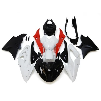Kit de carenado rojo blanco negro para BMW S1000RR 2017 2018 17 18 carrocería de inyección Foto 1 de 4