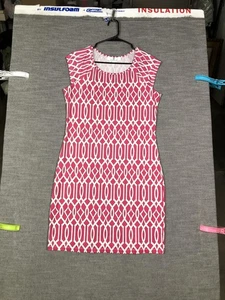 Jean-Pierre Klifa Paris abito donna rosa medio tubino geometrico 120CELFUS - Foto 1 di 12