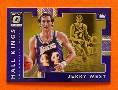 JERRY WEST 2017-18 DONRUSS OPTIC HALL KINGS PURPLE PRIZM CARD #14 LA LAKERS HOF - Imagem 1 de 2