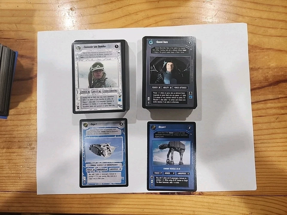 Star Wars CCG Complete Hoth Limited Black Border Set 162 Cards Near-mint  - Image 1 of 1