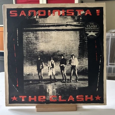 THE CLASH-SANDINISTA!-CBS-ARMAGIDEON TIMES no3-TRIPLE VINYL LP ALBUM 1980 EX/VG+ - Image 1 of 4