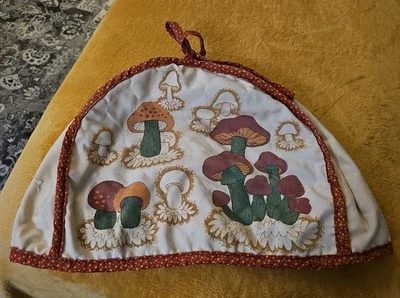 Merry Mushroom Design 布烤面包机电器盖 70 年代复古 11.5 * 阅读* — 第 1/4 张图片