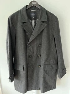 BR Banana Republic Men's XXL Gray Wool-Blend Dress Coat - Picture 1 of 3