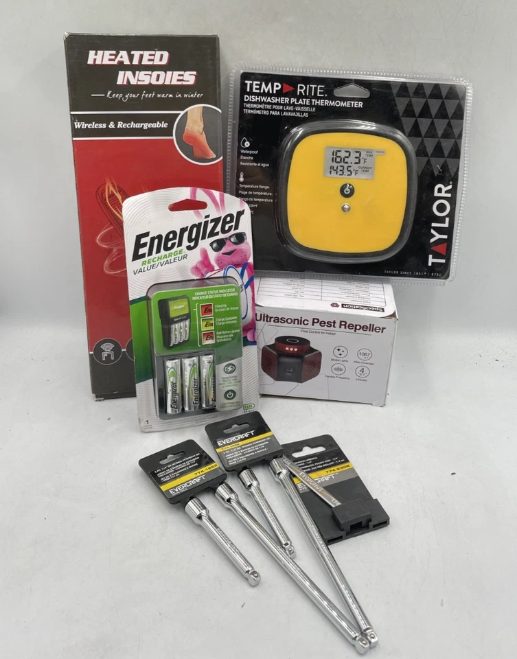 9-Piece Energizer, Heated Insoles ,EVERCRAFT Tools, Pest Repeller Home Bundle - Image 1 of 1