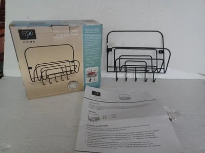 ЧЕРНЫЙ ПРОВОД письмо устроитель с ключом 5 крючков настенное крепление новый в коробке см. фотографии  - Изображение 1 из 4