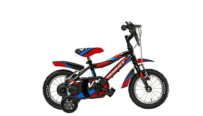 Fahrrad BEMMEX VORTEX 12 " Baby - Kind Schwarz - Rot - Blau - Bild 1 von 3