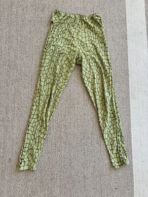 Carushka Body Wear Vintage 80s Reptile Print Yoga Tights - Image 1 of 4