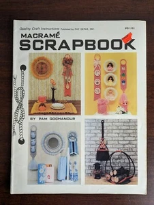 Vintage Macrame Scrapbook Book 1979 PD 1151 Craft Pattern - Picture 1 of 24