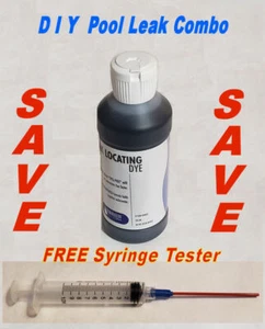 Nachfüllflasche blaue Farbstoff Pool Lecksuche Fund Test Reparatur erkennen Anderson DIY - Bild 1 von 2