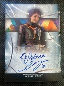 Sabine Wren Auto ποΈ 2024 Topps Star Wars Masterwork Natasha Liu Bordizzo #A-NB - Picture 1 of 1