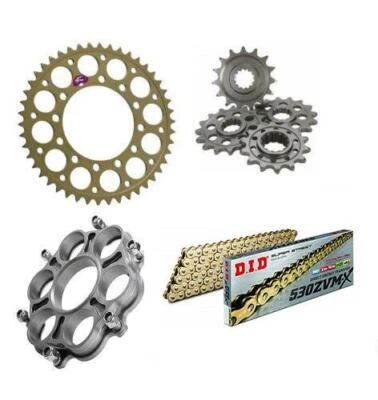 Kit de cadena y piñón Ducati 748 SP/SPS 1995-1998 Renthal & DID ZVMX Foto 1 de 4