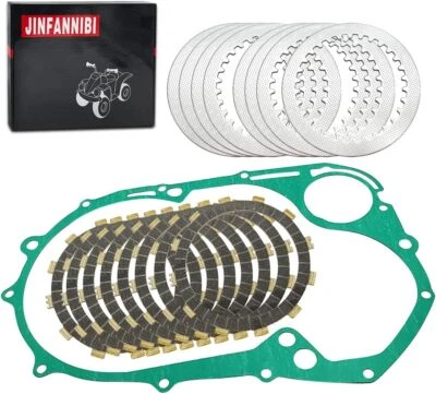 Clutch Friction Plates & Cover Gasket for Yamaha V Star 1100 XVS1100AT 2003-2009 Foto 1 de 4