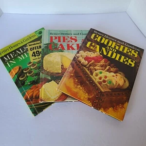 Vintage Better Homes & Gardens Cookbook Bundle Of 3, Pies & Cakes, Cookies &... - Picture 1 of 12