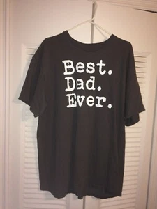 Graues Herren T-Shirt Best Dad Ever - 100% Baumwolle - Gr. XL - NEU - Bild 1 von 4
