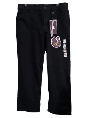 Pantalones de tiro medio Gloria Vanderbilt para mujer negros de algodón y spandex talla 10S Foto 1 de 4