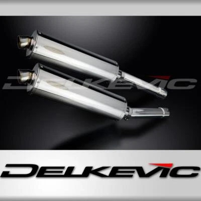 HONDA CBR1100XX BLACKBIRD 96-09 450mm OVAL STAINLESS BSAU SILENCER EXHAUST KIT - Image 1 of 4