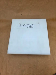 UHMW Sheet 3" Thick x 14-1/8” Wide X 14-1/8" Plastic Block - Picture 1 of 5