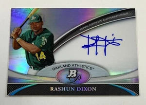 2011 Bowman Platinum #BPA-RD Rashun Dixon Autograph Auto Card AR21 - Picture 1 of 2