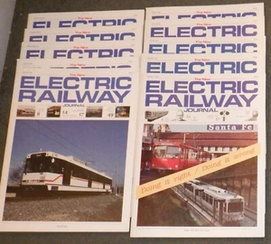 Electric Railway Journal Magazine  - 1991-1994  -  Lot of 10 different issues - Picture 1 of 1