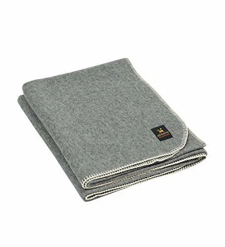 Thick Alpaca Wool Blanket Heavyweight Twin Size Camping Outdoors Using Indoors - Image 1 of 1