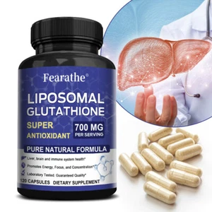 GLUTATIÓN LIPOSOMAL SUPER 700 MG POR PORCIÓN ANTIOXIDANTE, salud hepática - Imagen 1 de 12
