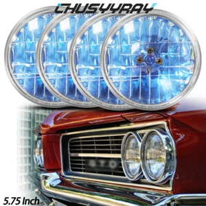 4PC for Oldsmobile 442 98 F85 Cutlass 5 3/4" 5.75inch Headlights Halogen H5001 - Picture 1 of 11
