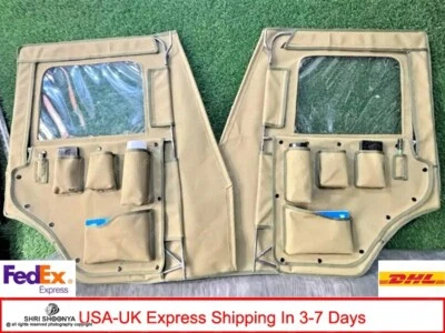 Juego de marco de puerta con cubiertas y organizador para Willys Jeep CJ2A CJ3A Foto 1 de 4