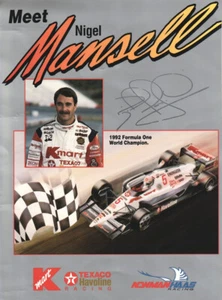 Autógrafo Fórmula 1 (Reino Unido) | Nigel MANSELL | 1992 (Collage Color XL) Campeón del Mundo - Imagen 1 de 2