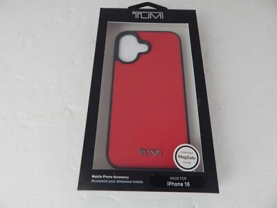 Tumi Genuine Coated Canvas Co-Mold Case For iPhone 16 Red New - Image 1 of 4