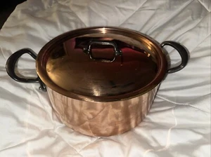 Mauviel Copper M200 CI 5 Qt Stew Pan Stock Pot NWOT NWOB OB - Picture 1 of 11
