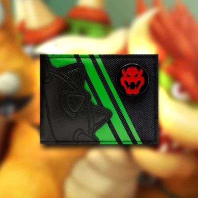 Bowser King Koopa Bi-fold Wallet - Super Mario Bros NEW! - Image 1 of 4