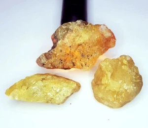 Loose Gemstone Natural Yellow Beryl Rough Unheated 108.47 Ct 3 Pcs Lot Beryl Gem - Picture 1 of 9