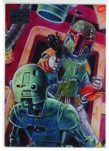 BOBA FETT 2012 Topps Star Wars Galaxy Series 7 Boba Fett's Grand Return #35 *QUANTITÀ - Foto 1 di 2