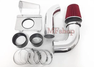 Red For 1989-1993 Ford Mustang 5.0L V8 Heat Shield Cold Air Intake + Filter - Picture 1 of 1