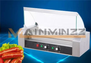 1PCS New 750W Commercial 5 Roller Hot Dog Grill Cooker Machine 220V - Picture 1 of 2