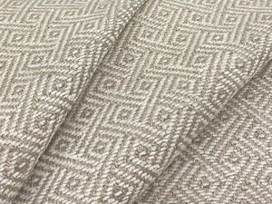 GP & J Baker Geometric Weave Upholstery Fabric- Dara Oatmeal 2.20 yd BF10727.230 - Picture 1 of 4
