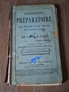 Very Rare French Grammar Book Grammaire Preparatoire 1879 - Picture 1 of 6