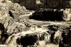 Postcard Eau Clair Dells, Wis. 1928  RPPC real picture (P-1) - Picture 1 of 2