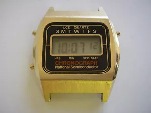 RELOJ CUARZO NATIONAL SEMICONDUCTOR LCD DIGITAL VINTAGE, PARA REPUESTOS O REPARACIÓN. - Imagen 1 de 18