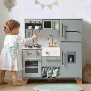 Robud Spielzeugküche Kinderküche Spielküche Kinder Holz mit Zubehör Küche - Bild 1 von 10