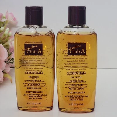 Paquete de 2 limpiadores de pera fresca de retina Signature Club A 5 Essentials 6 fl oz Foto 1 de 4