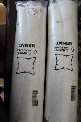 Inserciones de almohada interiores IKEA (2) 26"x26" NUEVO #S12 Foto 1 de 4