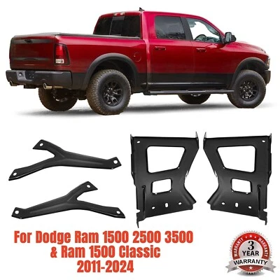 后保险杠安装支架套装适用于 2009 - 2018 道奇 Ram 1500/ 10-18 2500 3500 — 第 1/4 张图片
