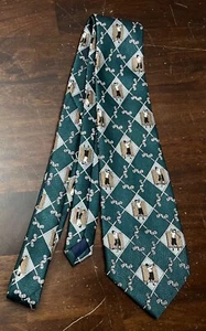 Amiens grüne Herren Golfer-Krawatte 56,5 x 3,625 Zoll - Bild 1 von 3