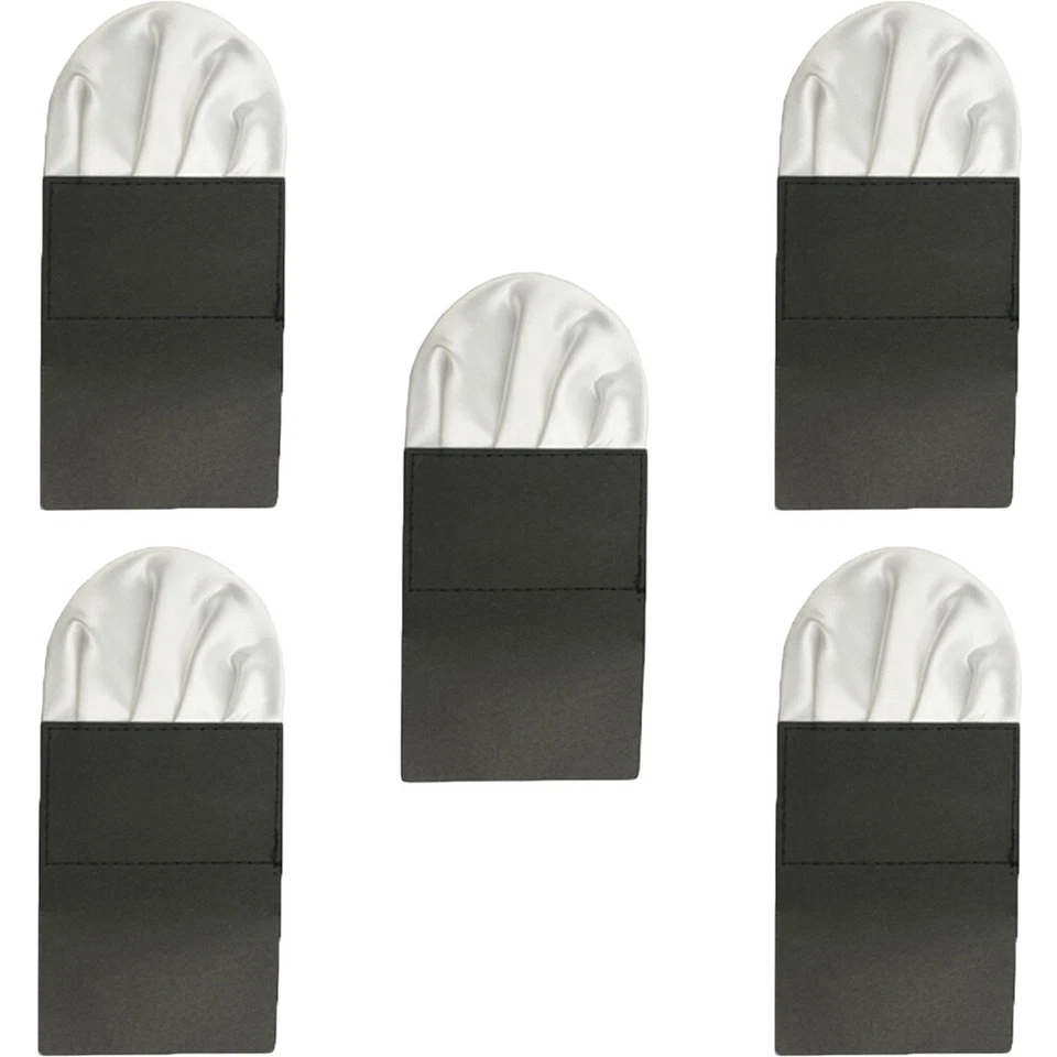 5 PIEZAS Pañuelo Para Hombre 4 Pliegues Preplegado Bolsillo Cuadrado Pañuelo Boda Fiesta Foto 1 de 1