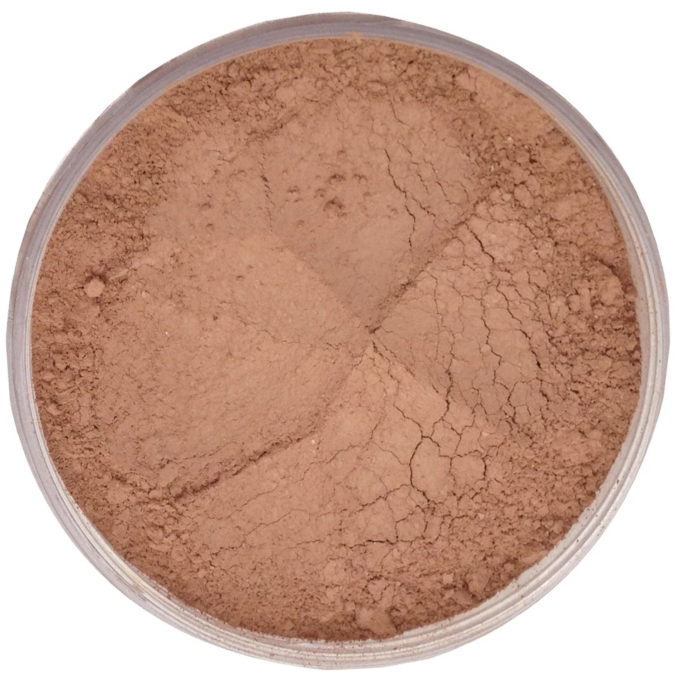 Mineral Foundation Makeup MEDIUM TAN Acne Rosacea Full Cover Natural Finish - Image 1 of 1