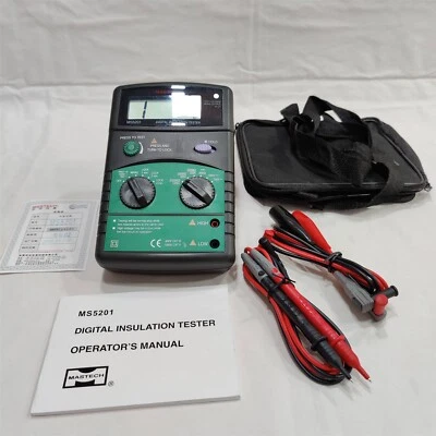 Mastech MS5201 Digital Insulation Tester. 1000V CATII. Made in Taiwan - Image 1 of 4